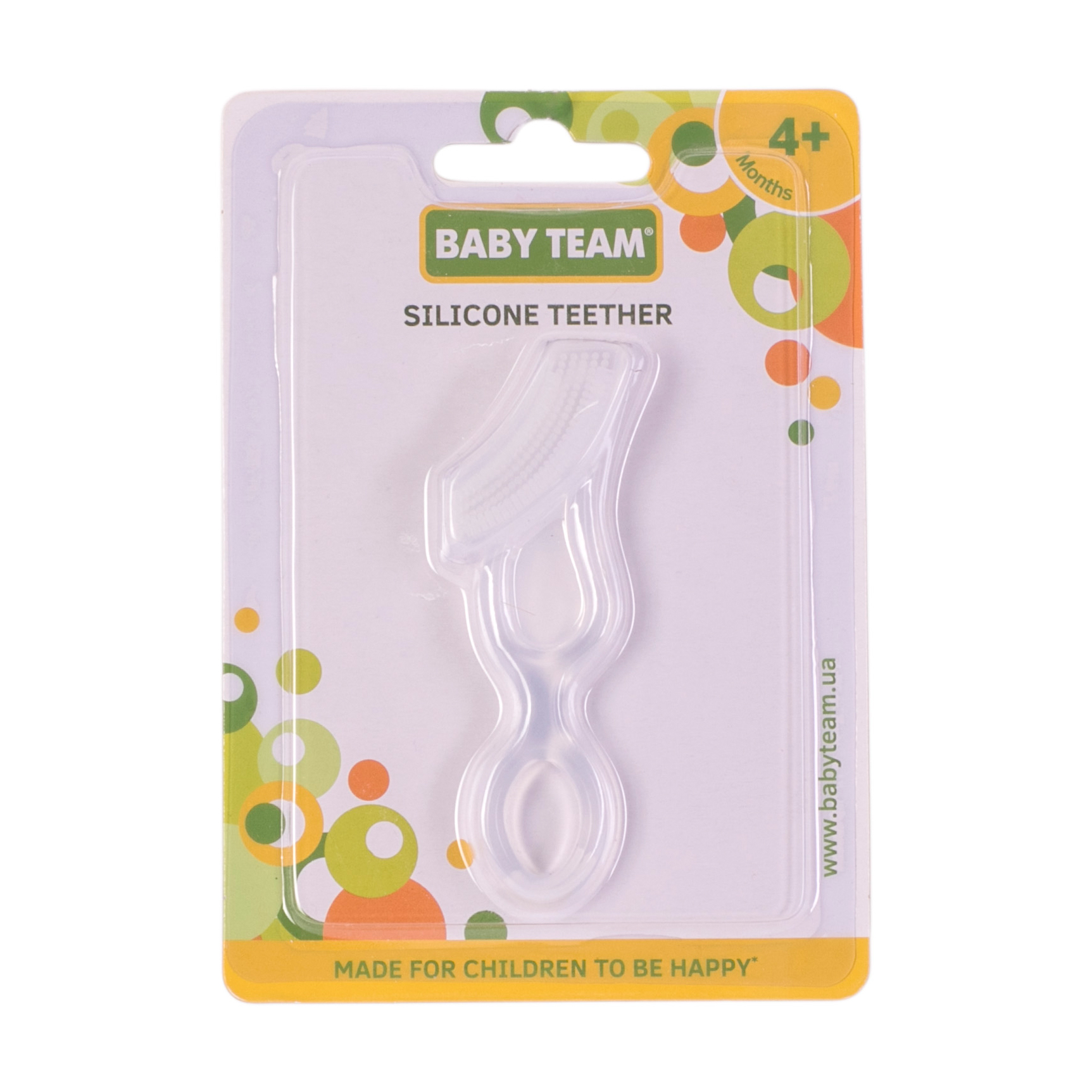 Прорізувач-масажер силіконовий Baby Team від 4 місяців, 1 шт (4013)